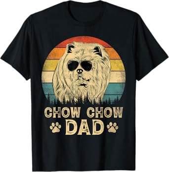 Vintage Chow Chow Dad Dog Lovers Father's Day Tee T-Shirt