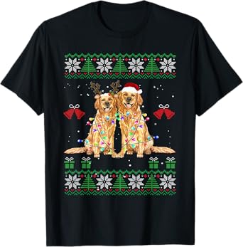 Golden Retriever Christmas Sweater T-Shirt
