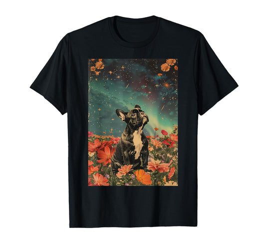 Vintage Cute French Bulldog Puppy Inspirational Men Women Girls Kids T-Shirt
