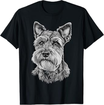 Miniature Schnauzer Dog Motif Pet Miniature Schnauzer Men Women Kids T-Shirt