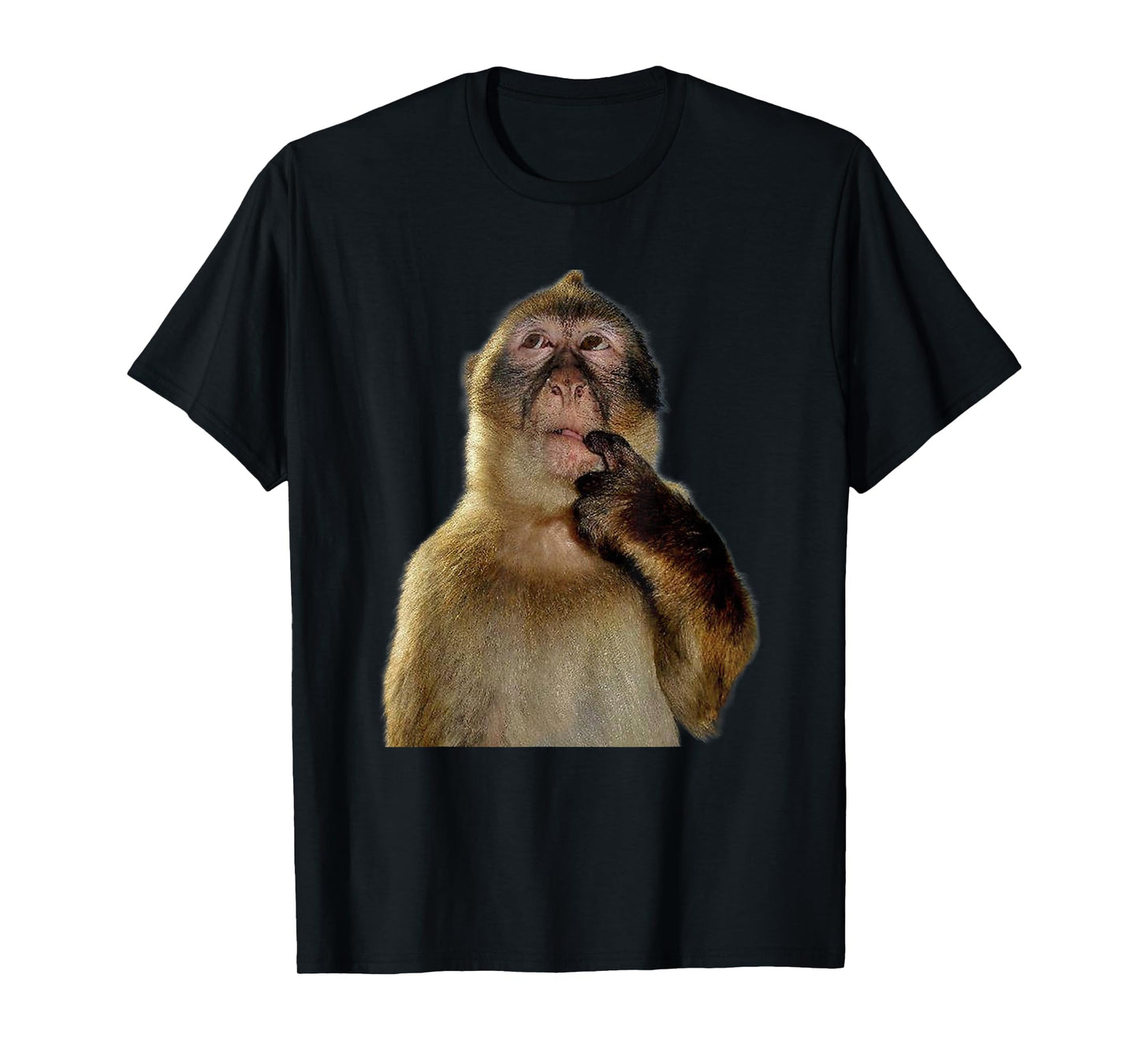 Thinking Monkey Meme T-Shirt