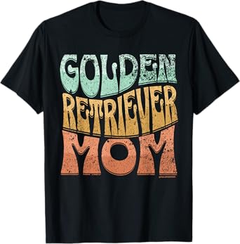 Golden Retriever Mom Vintage Dog Mom T-Shirt for Men Women