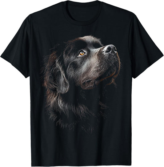 Newfoundland Dog Motif Pet Illustration Newfoundland T-Shirt