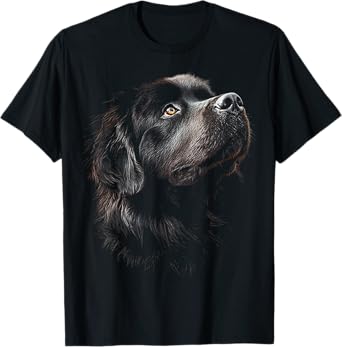 Newfoundland Dog Motif Pet Illustration Newfoundland T-Shirt