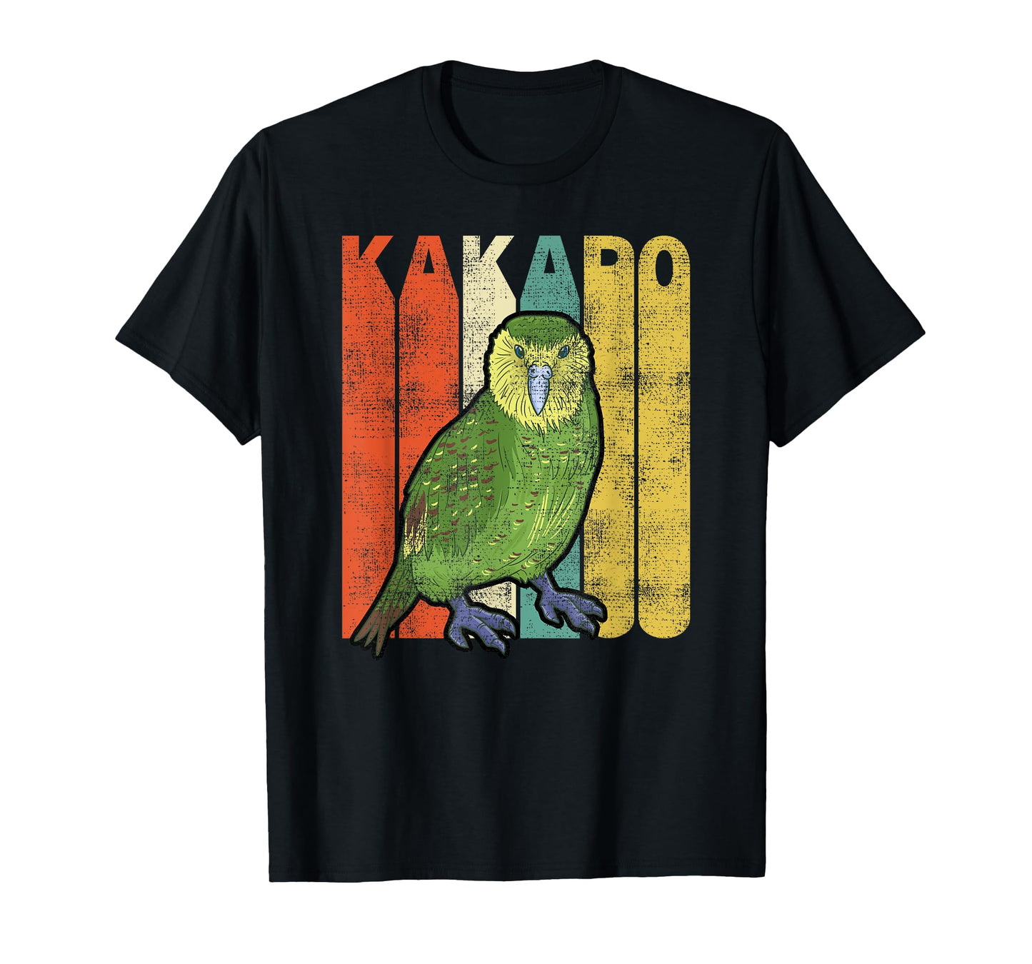 Vintage Kakapo Retro Parrot Bird T-Shirt