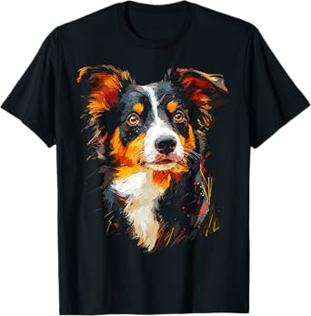 Australian Shepherd Dog Motif Pet Australian Shepherd Men Women Kids T-Shirt