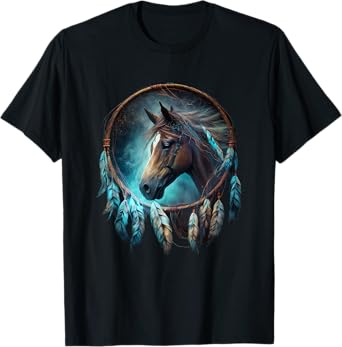 Dream Catcher Horse Dreaming Dream for a Esotericist T-Shirt