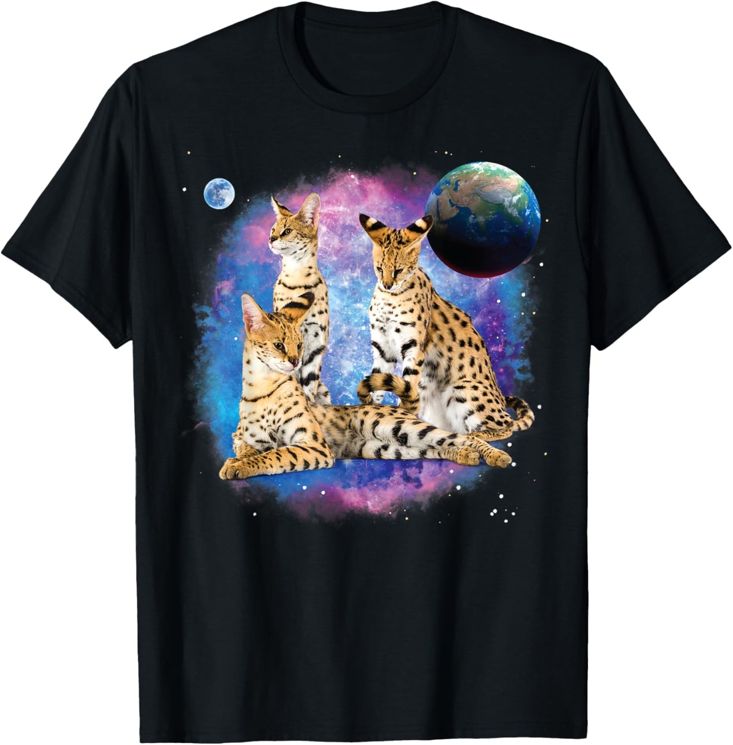 Serval Cats in the Galaxy, Serval Lover, Funny Serval Cat T-Shirt
