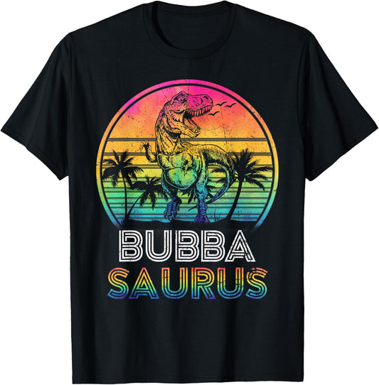 Bubbasaurus Dinosaur Bubba Saurus Family Matching Tie Dye T-Shirt