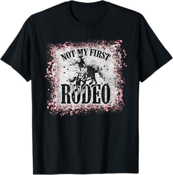 Vintage Leopard Bleached Not My First Rodeo T-Shirt