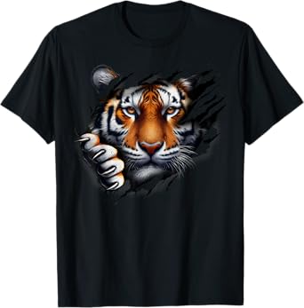 Retro Spirit Tiger Face shirt design Football Tiger Fan T-Shirt