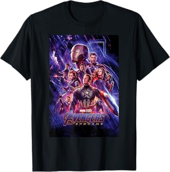 Marvel Studios Avengers Endgame Space Group Shot Poster T-Shirt