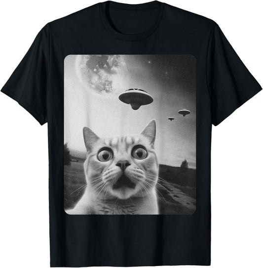 Cat Selfie UFO T-Shirt