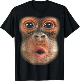 Monkey Blowing Stomach Face T-Shirt