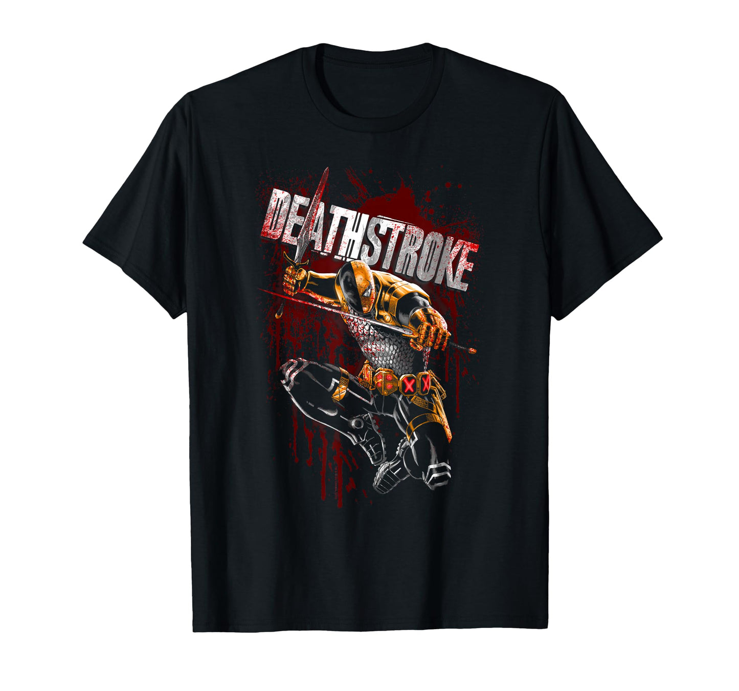 Batman Deathstroke Blood Splattered T-Shirt