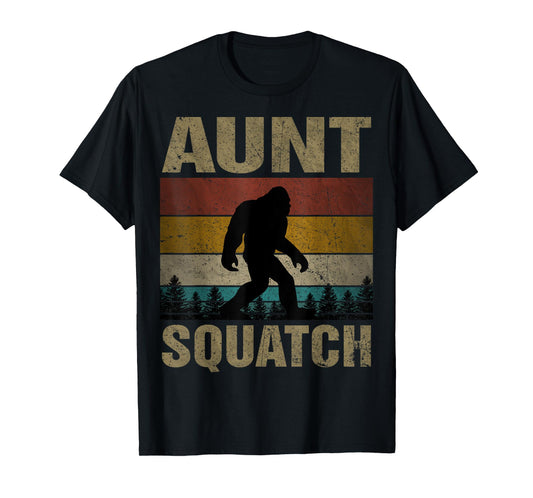 Aunt Squatch Bigfoot Aunt Sasquatch Yeti Family Matching T-Shirt