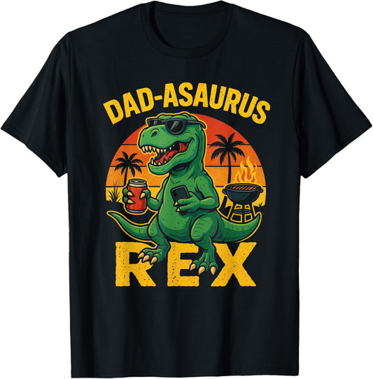 DAD-ASAURUS REX Funny Father's Day BBQ Dinosaur T-Shirt