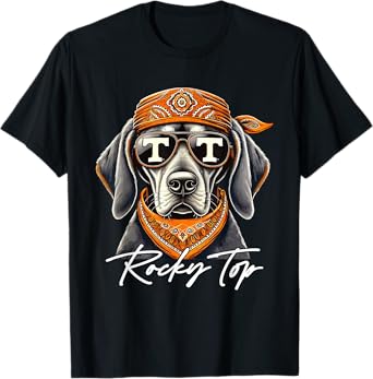 Tennessee TN State Pride Hound Dog Orange Blooded Rocky Top T-Shirt