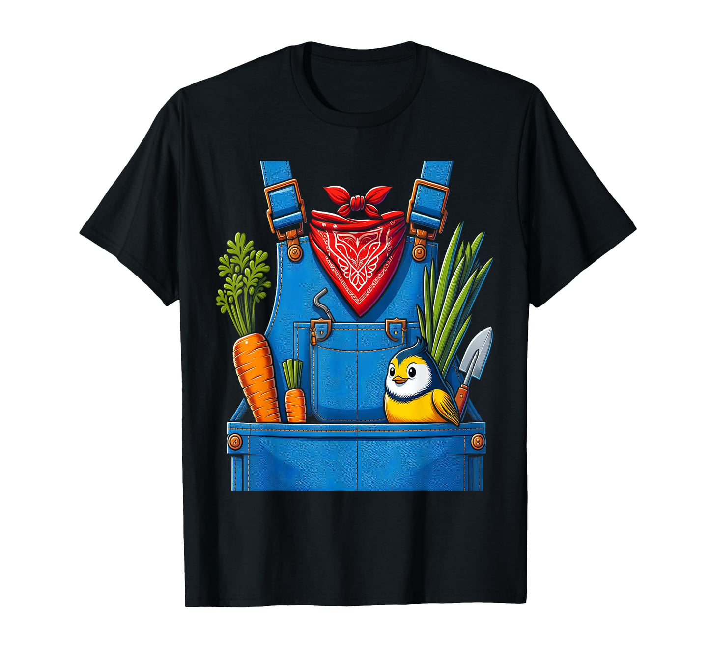 Funny Farmer Costume Halloween Simple Cute Farm Women Men T-Shirt