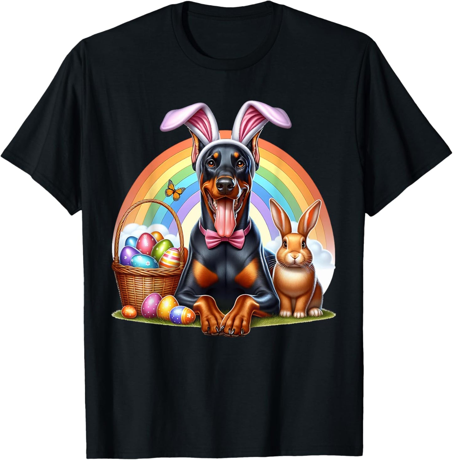 Doberman Happy Easter Doberman T-Shirt
