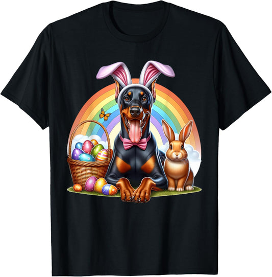 Doberman Happy Easter Doberman T-Shirt