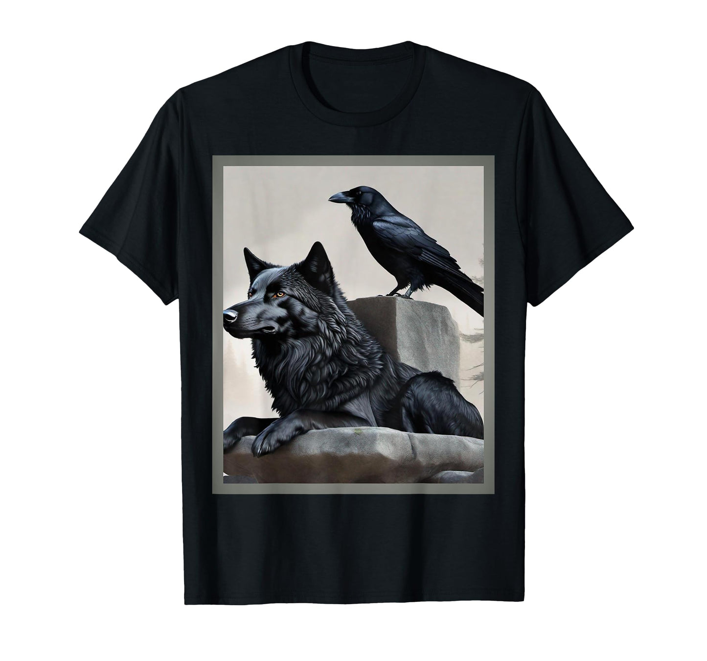 Stoic, wolf and crow T-Shirt