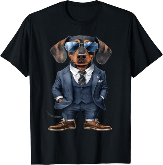 Dachshund Suit for Men and Women T-Shirt