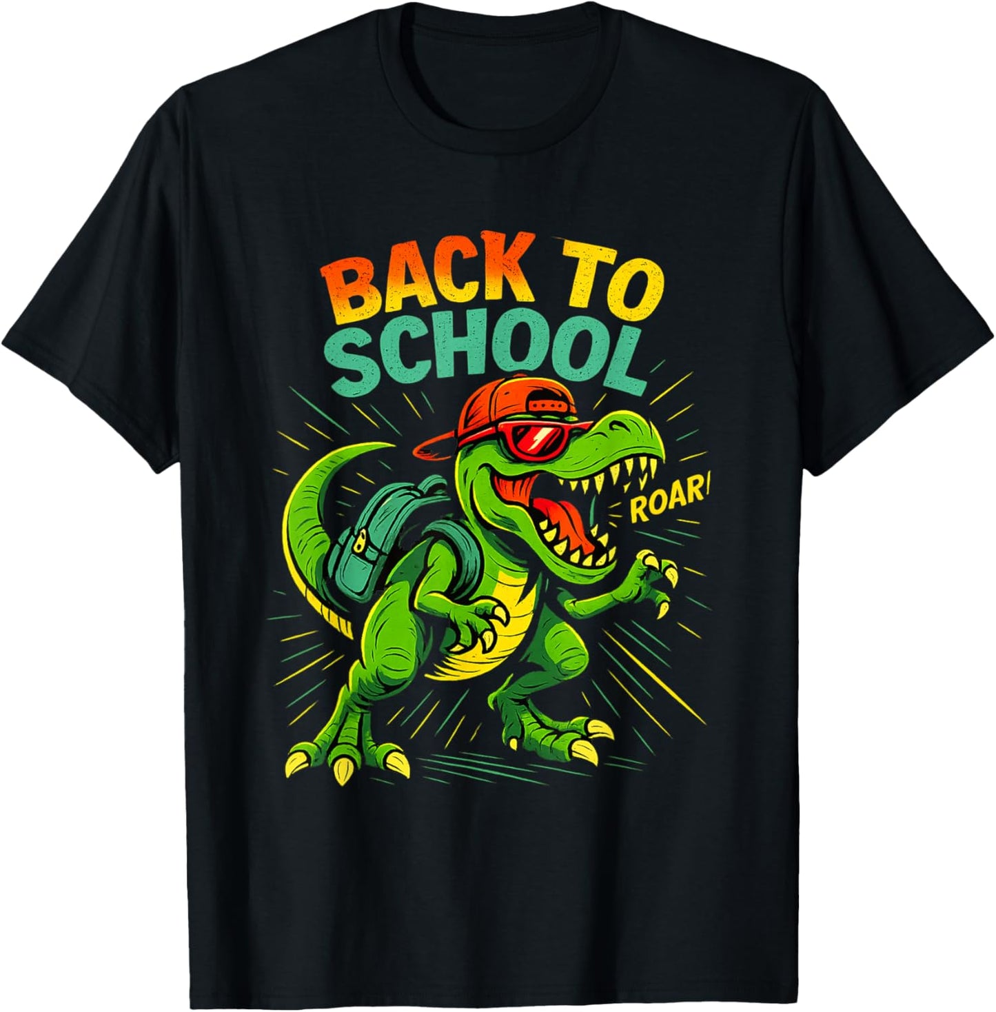 Back to School Roar Funny T-Rex Dinosaur Student T-Shirt
