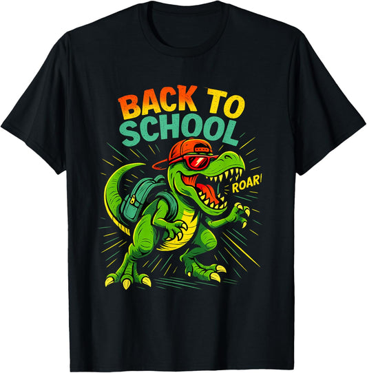 Back to School Roar Funny T-Rex Dinosaur Student T-Shirt