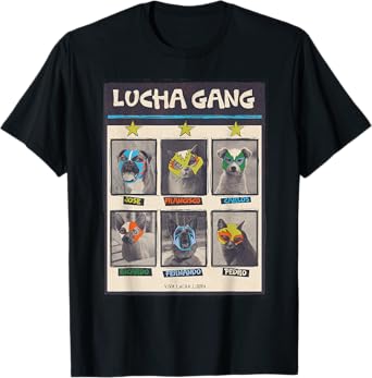 Lucha Libre Mexico Puppy Wrestling Mask Luchador Birthday T-Shirt