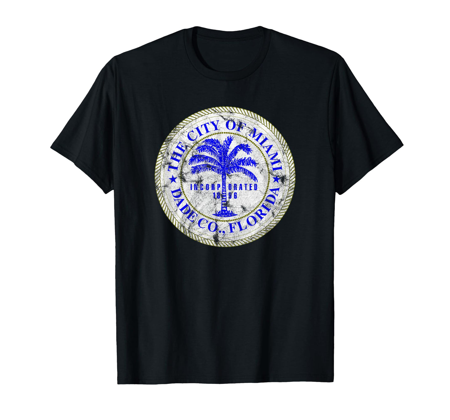 Miami Florida City Seal State Home Pride Dade County T-Shirt T-Shirt