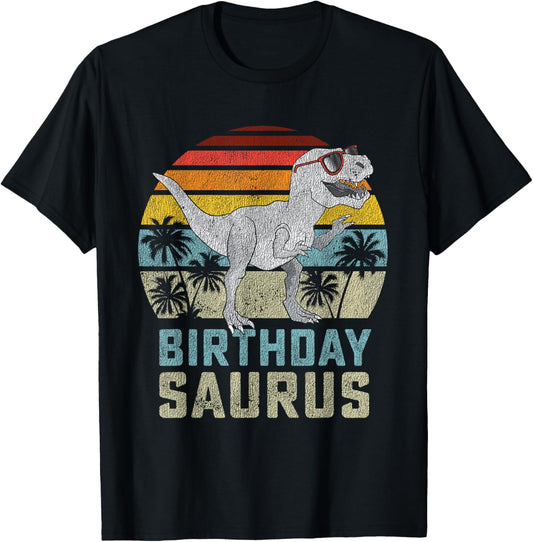 Birthday Saurus Rex Dino BirthdaysSaurus Matching Family T-Shirt