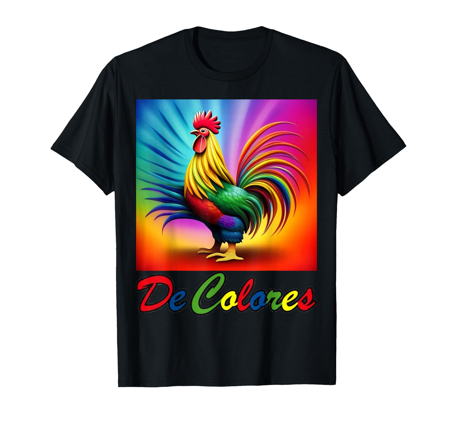 De Colores / DeColores Cursillo Rainbow Rooster T-Shirt
