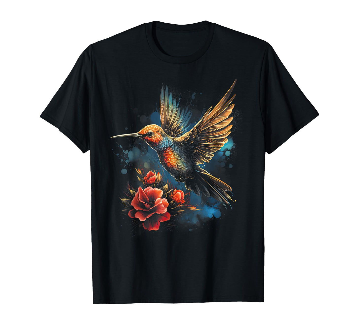 Hummingbird Flower Bird lover Animal T-Shirt