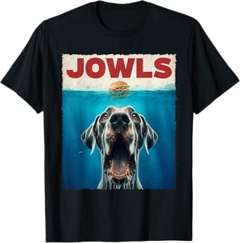 Great Dane Jowls Dogs Vintage Art Funny Animal Love Fastfood T-Shirt