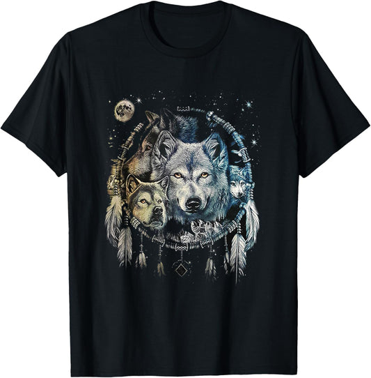 Wolf Dream Catcher T-Shirt