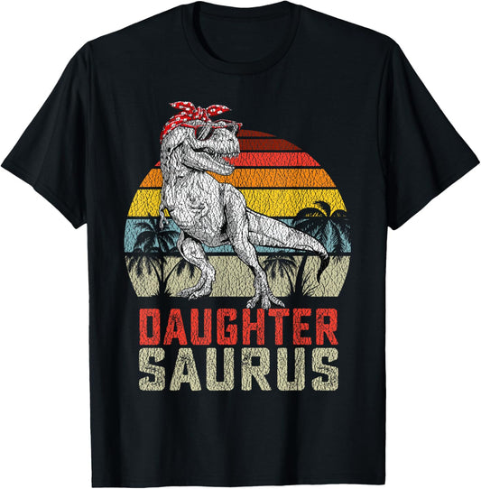 Daughtersaurus T Rex Dinosaur Daughter Saurus Family T-Shirt