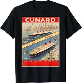 Vintage poster - Cunard T-Shirt T-Shirt