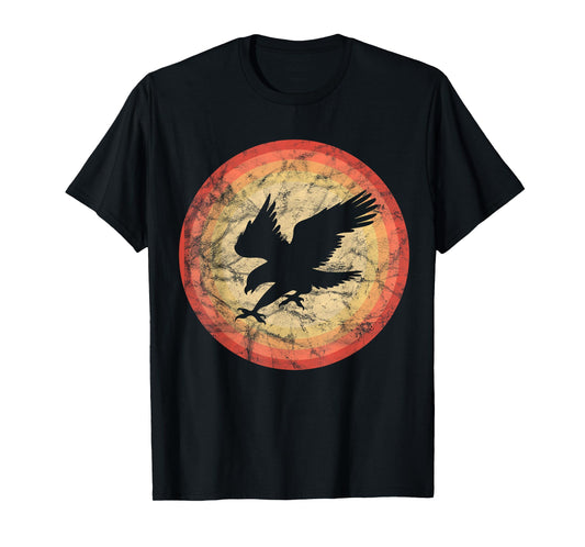 vintage retro hawk bird sunset T-Shirt