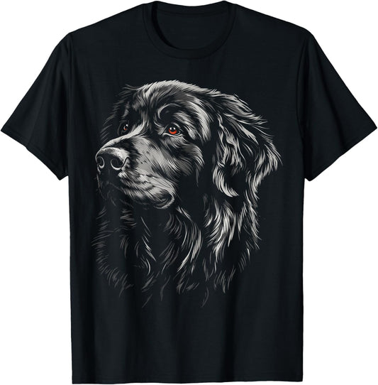 Newfoundland Dog Graphic Pet Art Newfoundland T-Shirt