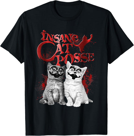 Insane Cat Pose Halloween T-Shirt