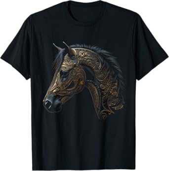Horse artwork, horse motif, horse riding, animals, horse T-Shirt