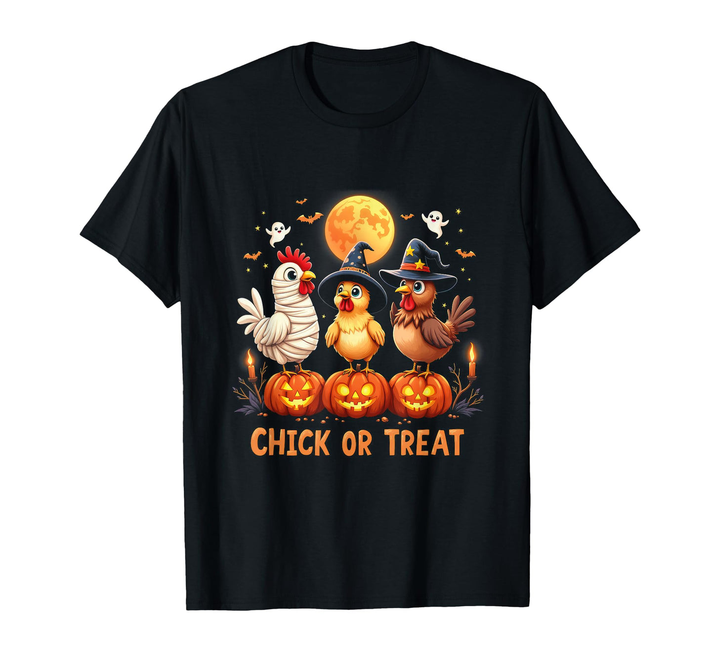 Halloween Chicken Chick Or Treat Funny Halloween Costume T-Shirt
