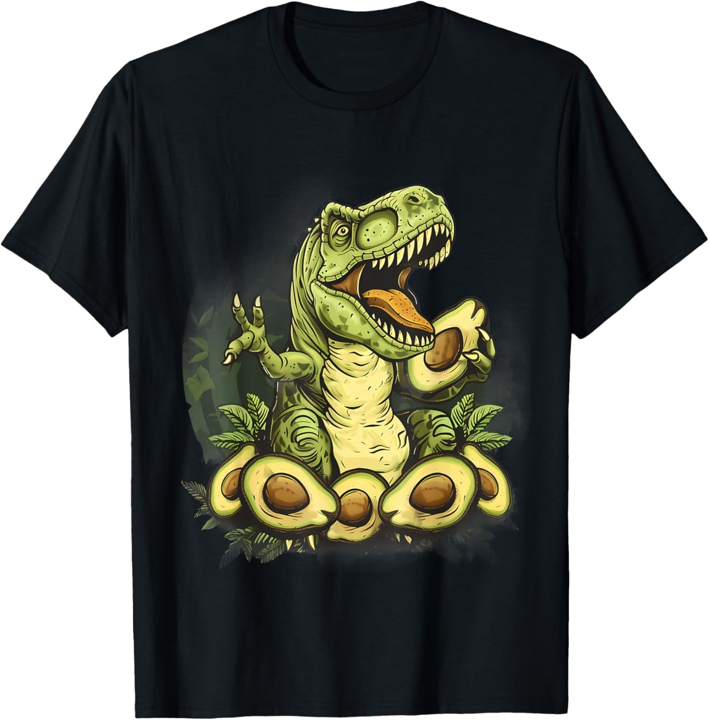 Avocado T-Rex Avocado Fruit Artwork Nature Wildlife Motif T-Shirt