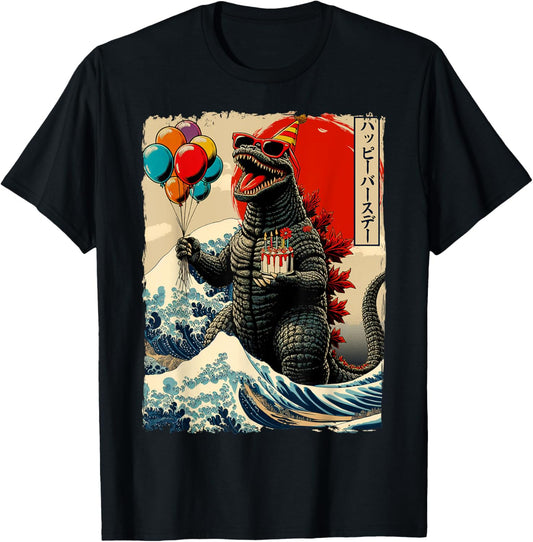 Kaiju Birthday Party Japanese Art Lovers Monster Movie Gifts T-Shirt