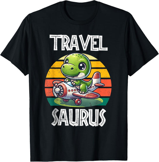 Travel Saurus Funny T-Rex T-Shirt