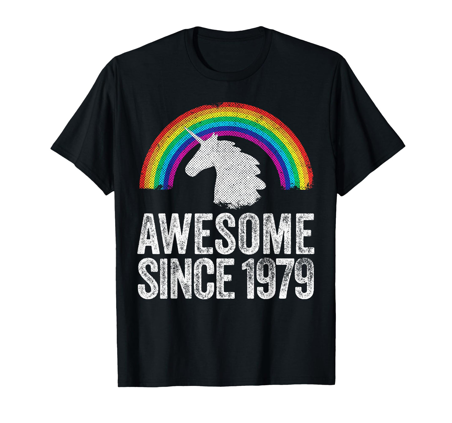 1979 45th Birthday Gift Unicorn Rainbow 45 Years Old Women T-Shirt