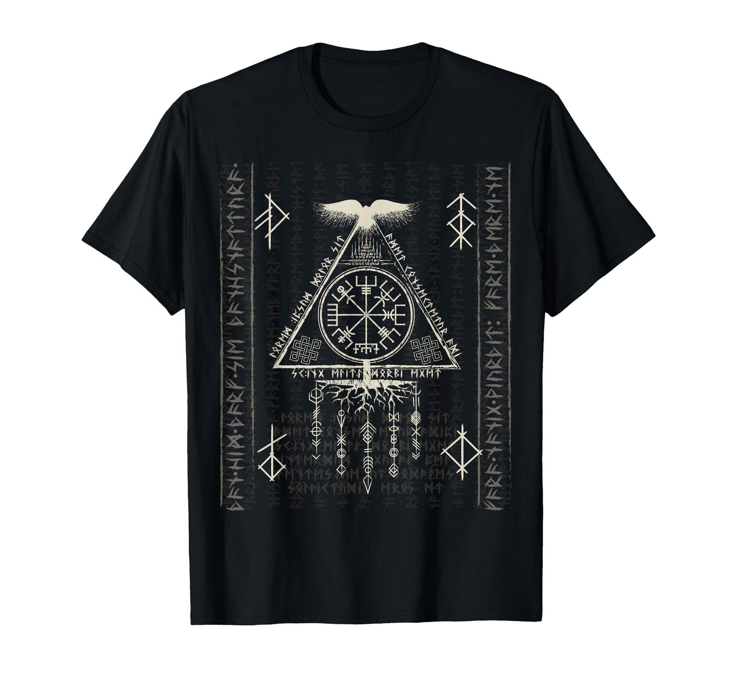 Compass Vegvisir Viking Symbol Nordic Rune Celtic Yggdrasil T-Shirt