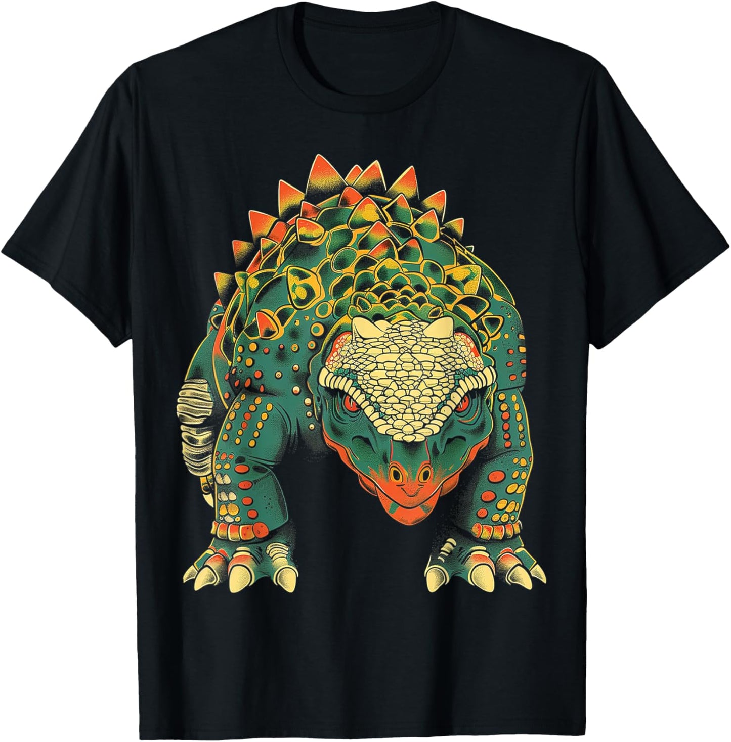 Ankylosaurus Dinosaur Motif Illustration Ankylosaurus T-Shirt