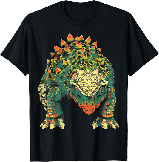 Ankylosaurus Dinosaur Motif Illustration Ankylosaurus T-Shirt